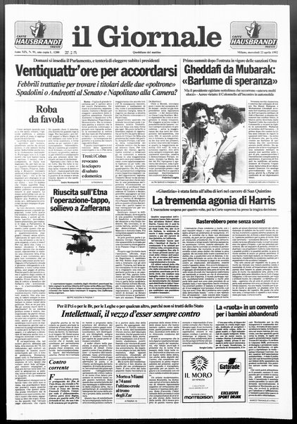 Il giornale : quotidiano del mattino